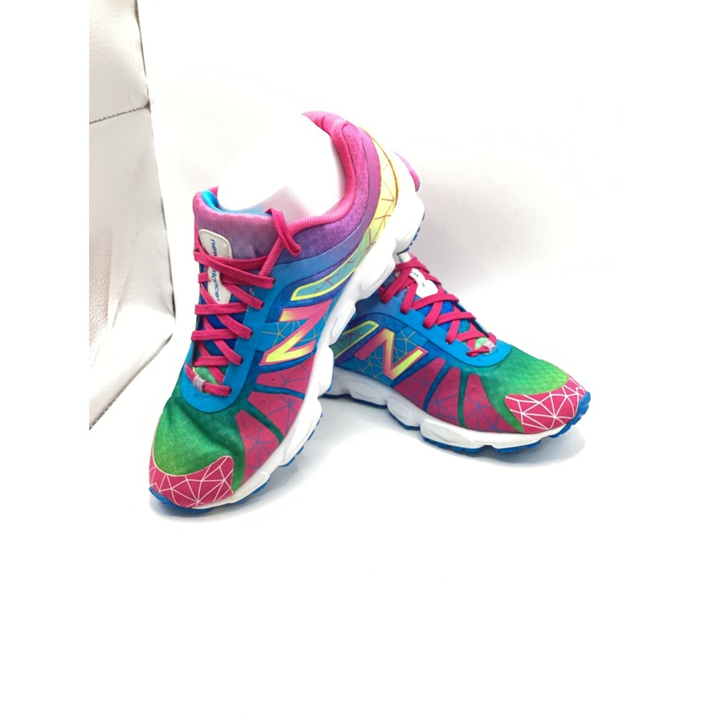 New Balance 890v3 Kids Running Shoes Multi-Color Rainbow KJ890WGG Size 6.5Y